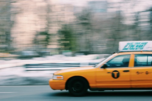 Photo of a yellow taxi